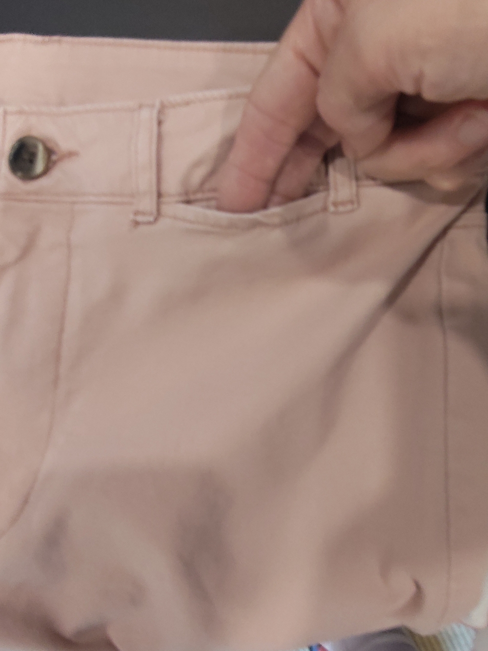 Old Navy Women's Dusty Pink Wide Leg Cropped Twill Pants | Sz 10P - Picture 3 of 5